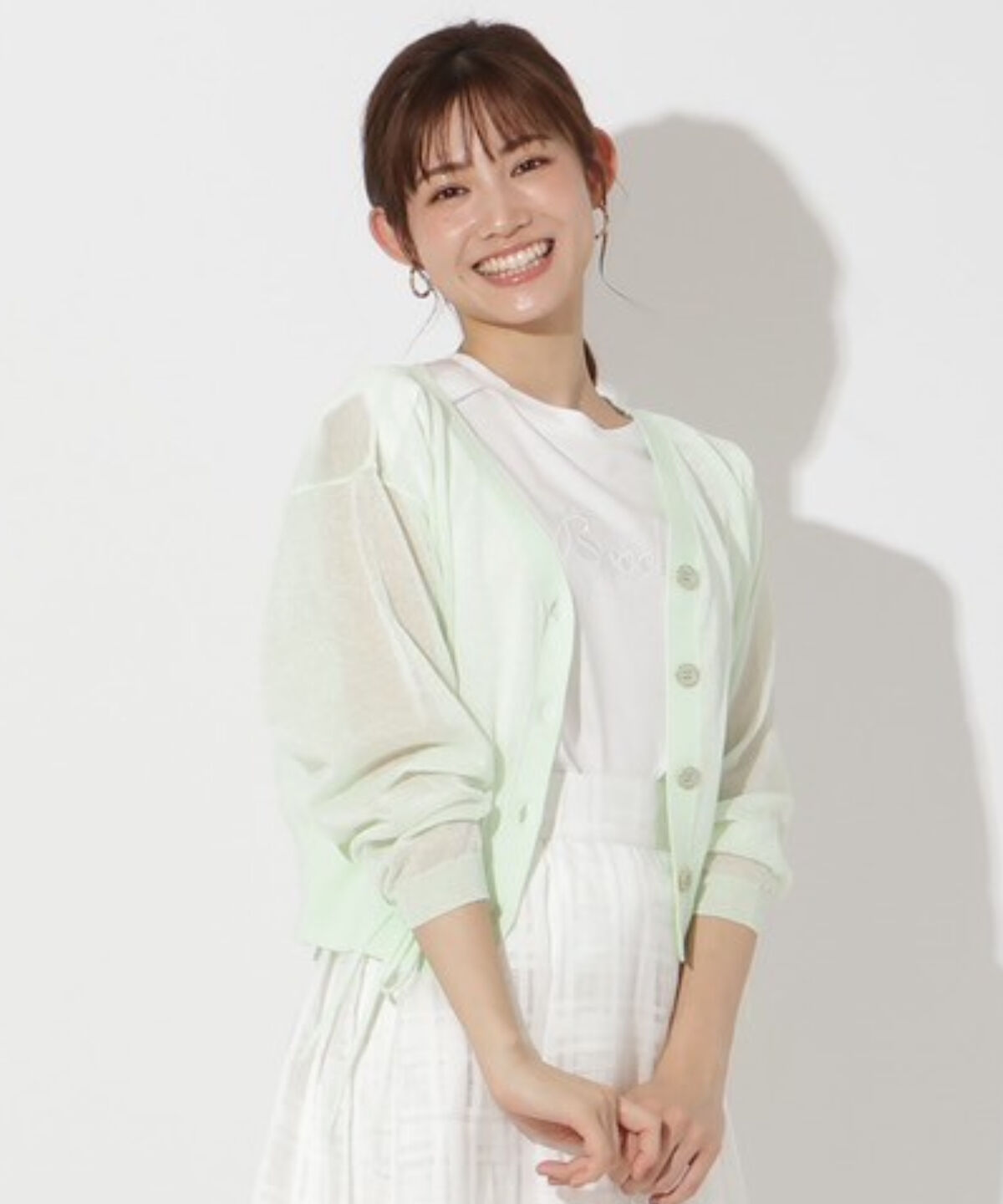 アンドクチュール「シアードルマンスリーブドロストカーデ」|カーディガン|