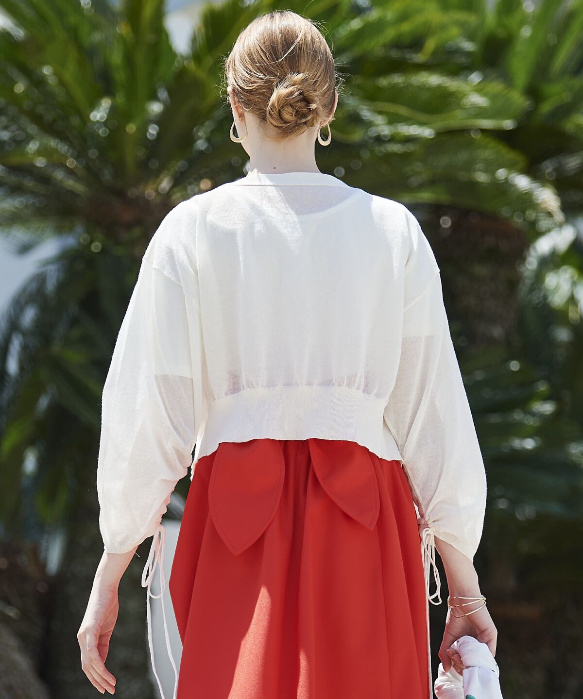 アンドクチュール「シアードルマンスリーブドロストカーデ」|カーディガン|