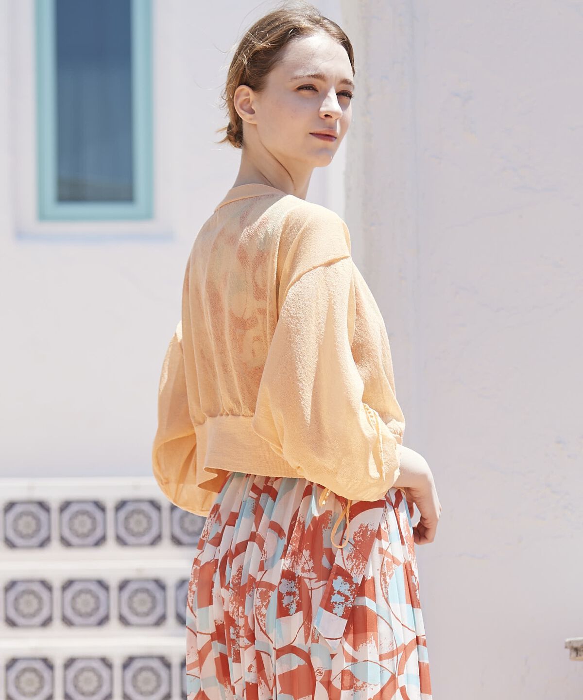 アンドクチュール「シアードルマンスリーブドロストカーデ」|カーディガン|