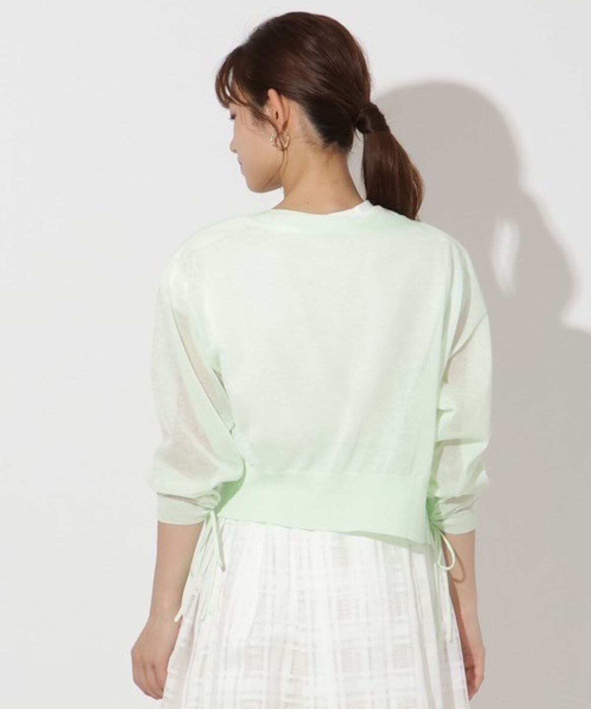 アンドクチュール「シアードルマンスリーブドロストカーデ」|カーディガン|