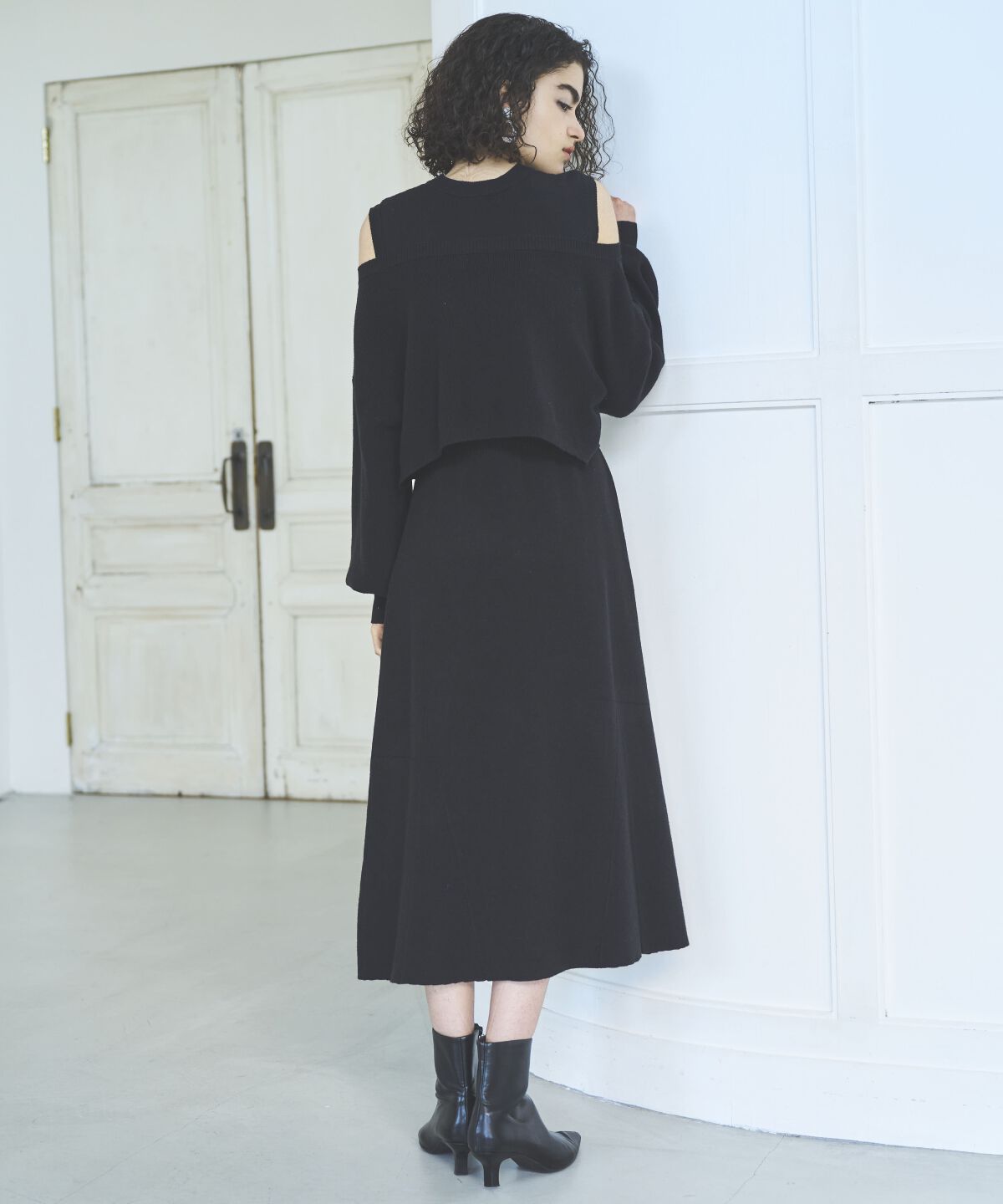 アンドクチュール「アンサンブルニットワンピース」|ワンピース|