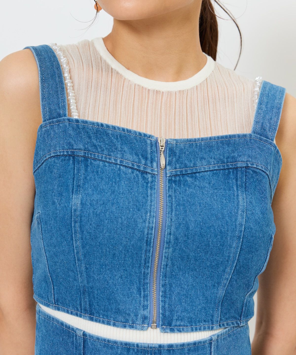 アンドクチュール「ウォッシュドデニムセットアップ」|ワンピース|