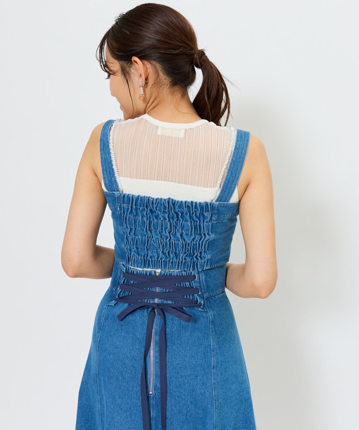 アンドクチュール「ウォッシュドデニムセットアップ」|ワンピース|