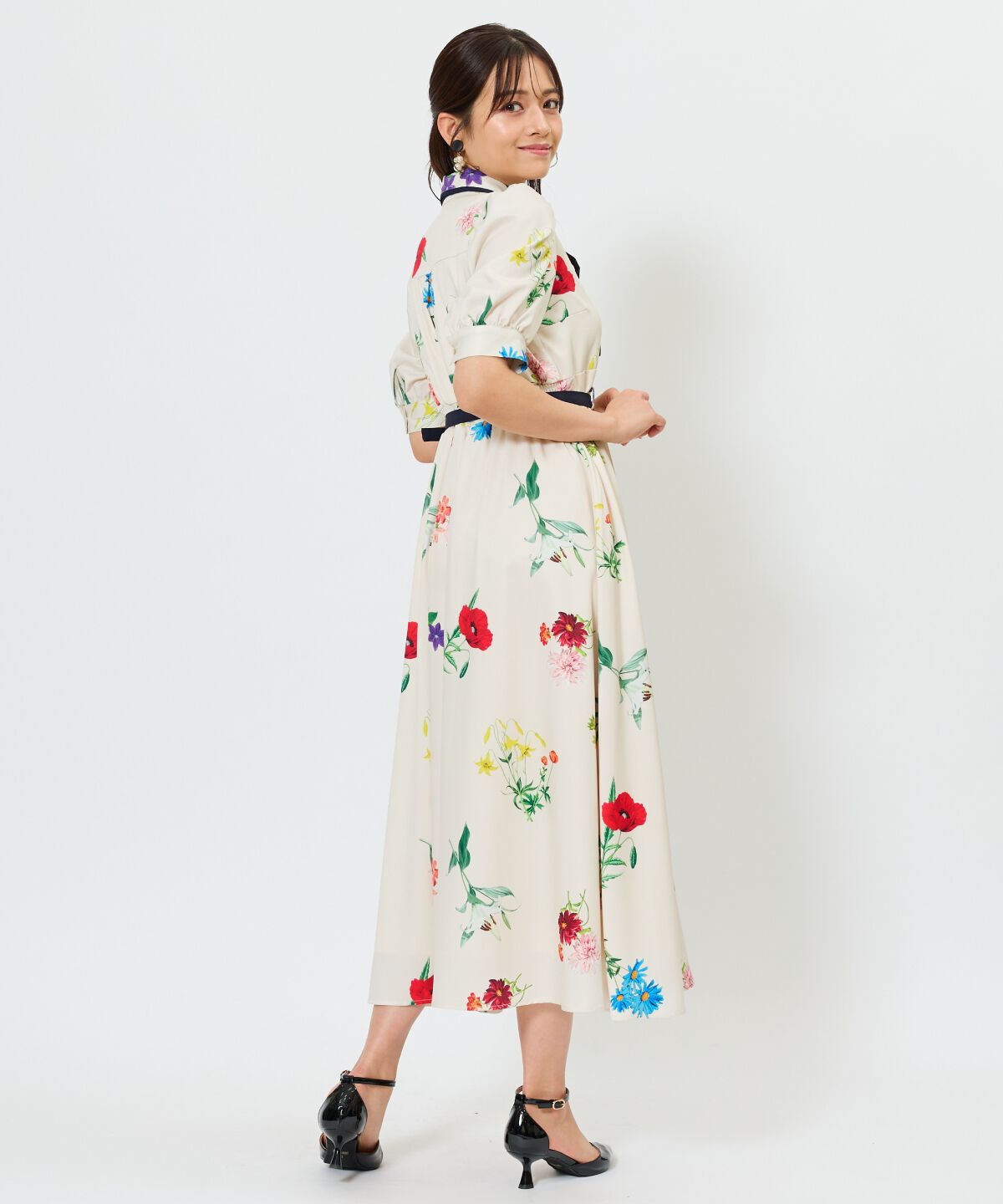 アンドクチュール「ボタニカルフラワーワンピース」|ワンピース|