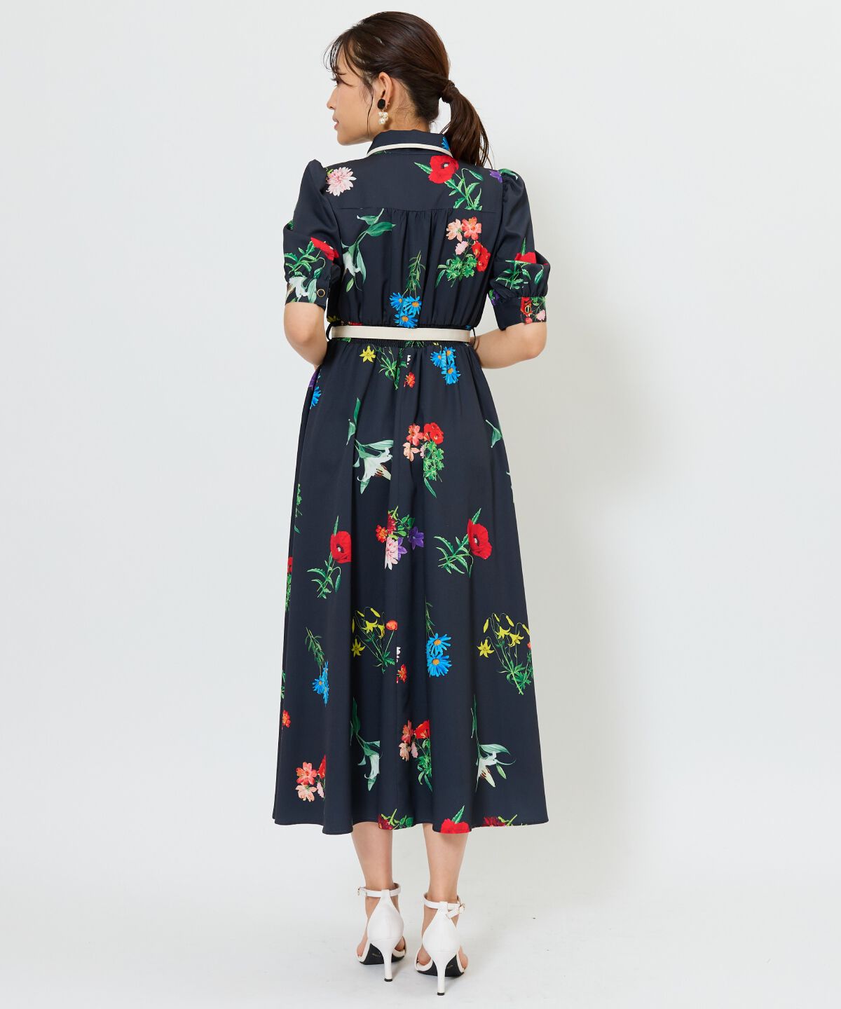 アンドクチュール「ボタニカルフラワーワンピース」|ワンピース|