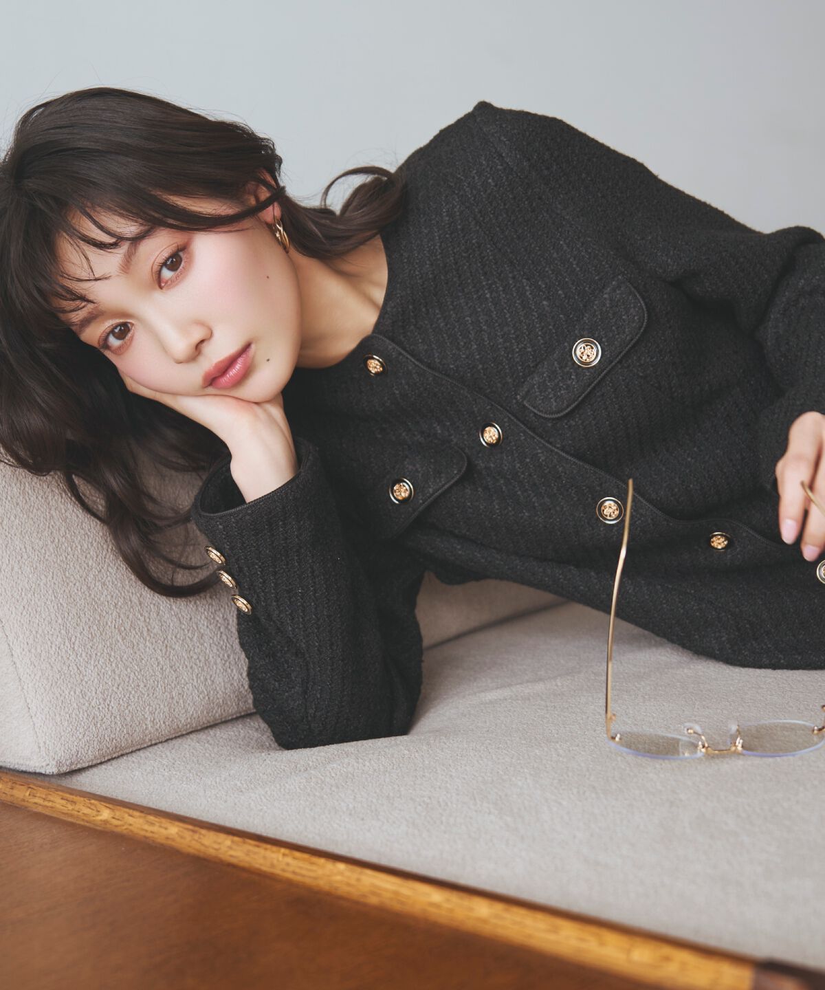 アンドクチュール「ツイードミニワンピース」|ワンピース|