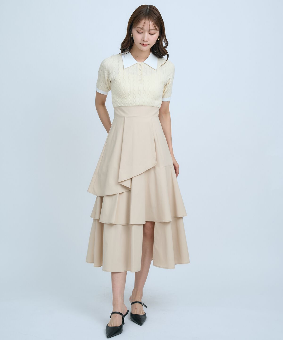 アンドクチュール「イレギュラーヘムドッキングワンピース」|ワンピース|