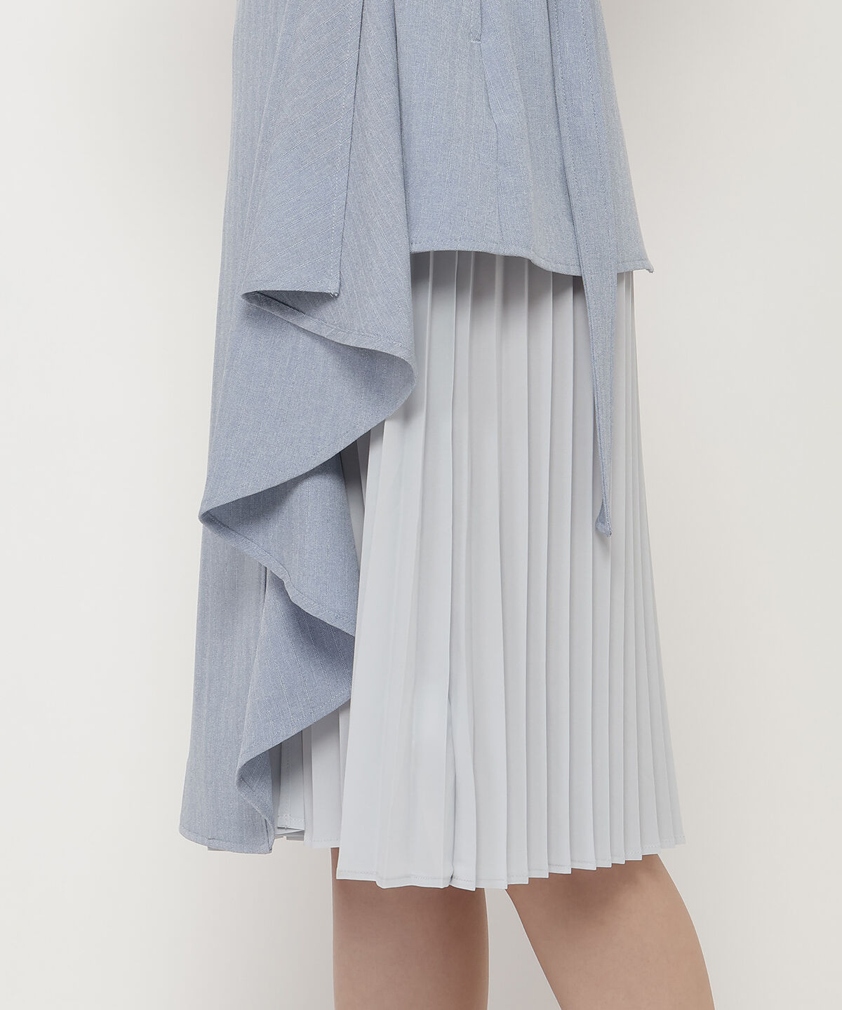 REDYAZEL「ノースリーブサイドプリーツワンピース」|ワンピース|