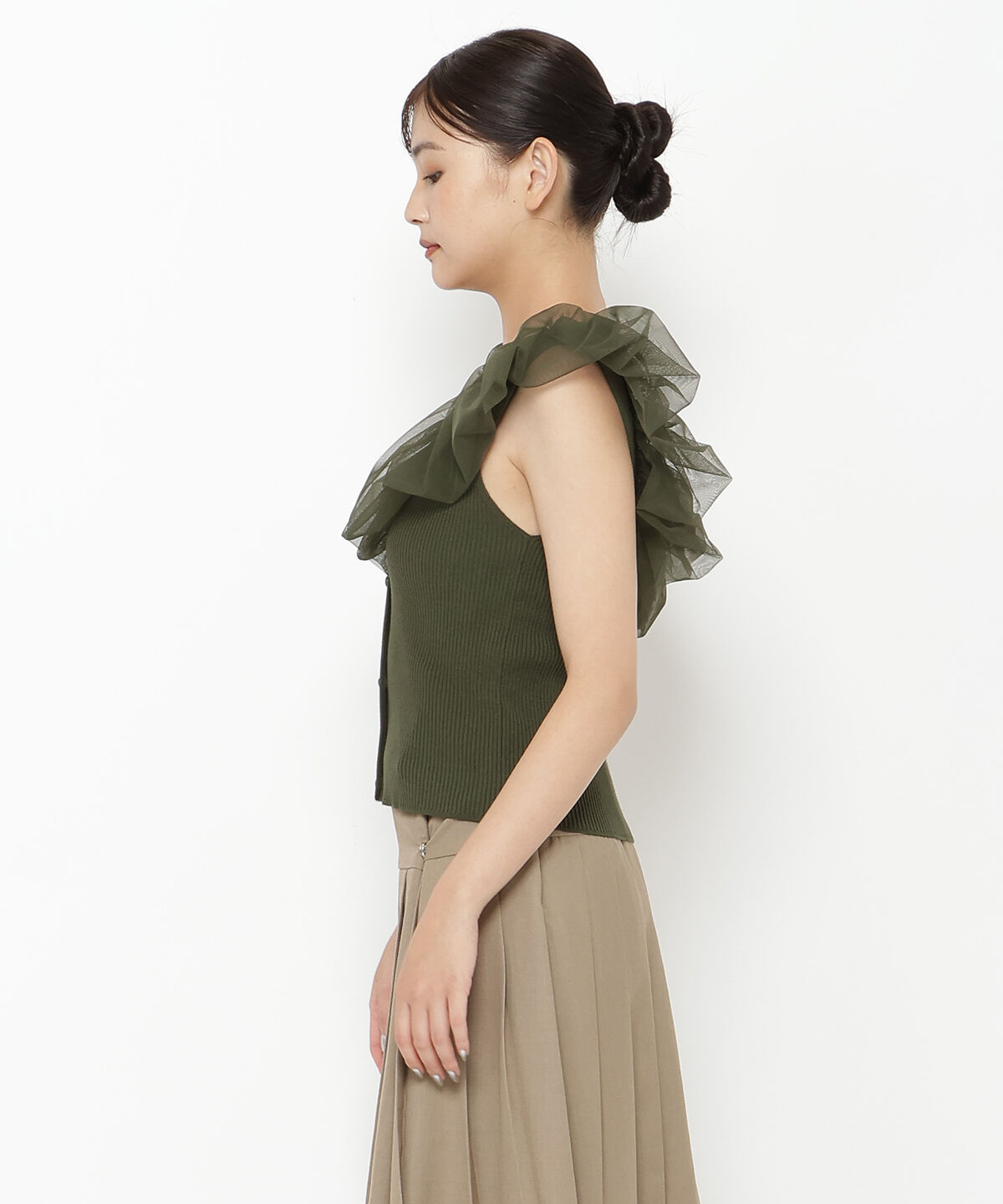 REDYAZEL「チュールドッキングニット」|ニット・セーター|