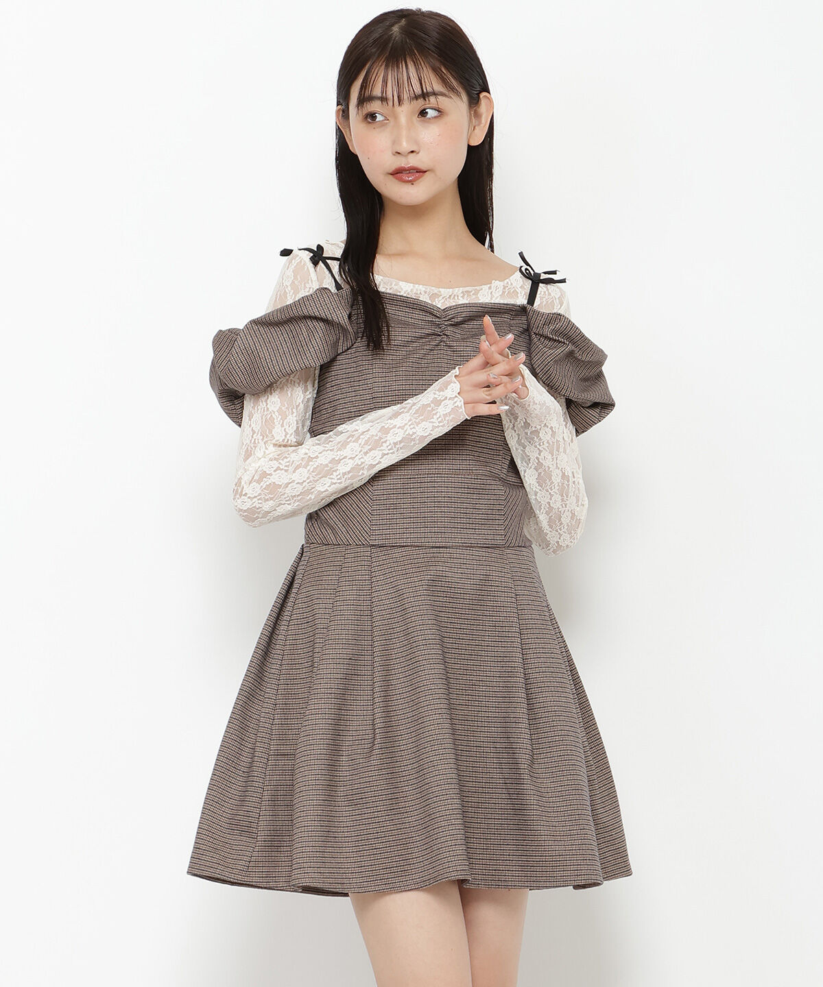 REDYAZEL「2wayショルダーフレアミニワンピース」|ワンピース|