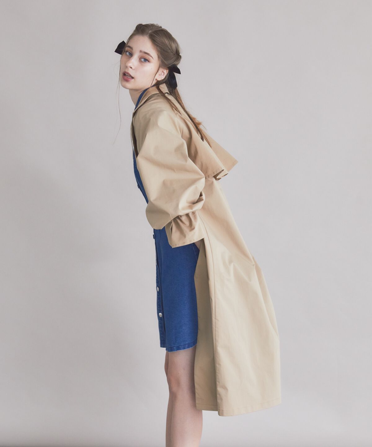 REDYAZEL「チェックライニングトレンチコート」|トレンチコート|