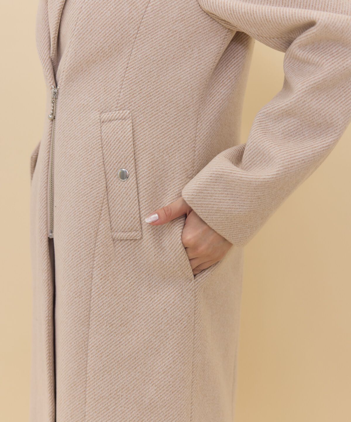 REDYAZEL「ジップチェスターコート」|ステンカラーコート|