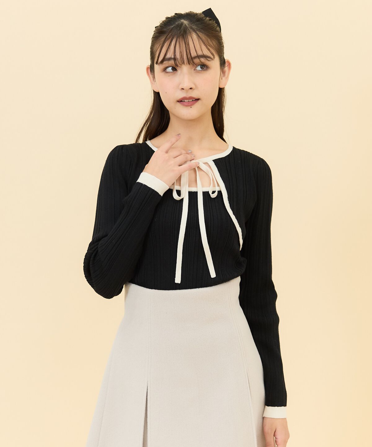 REDYAZEL「ボレロレイヤードデザインニット」|ニット・セーター|