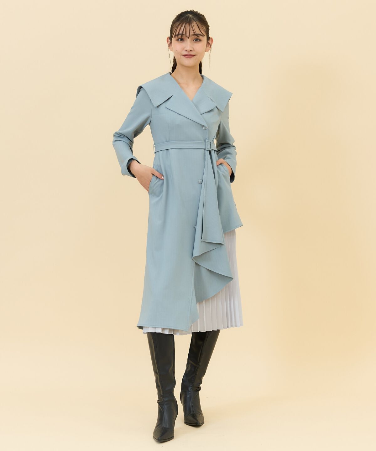 REDYAZEL「アシメデザインセーラープリーツワンピース」|ワンピース|