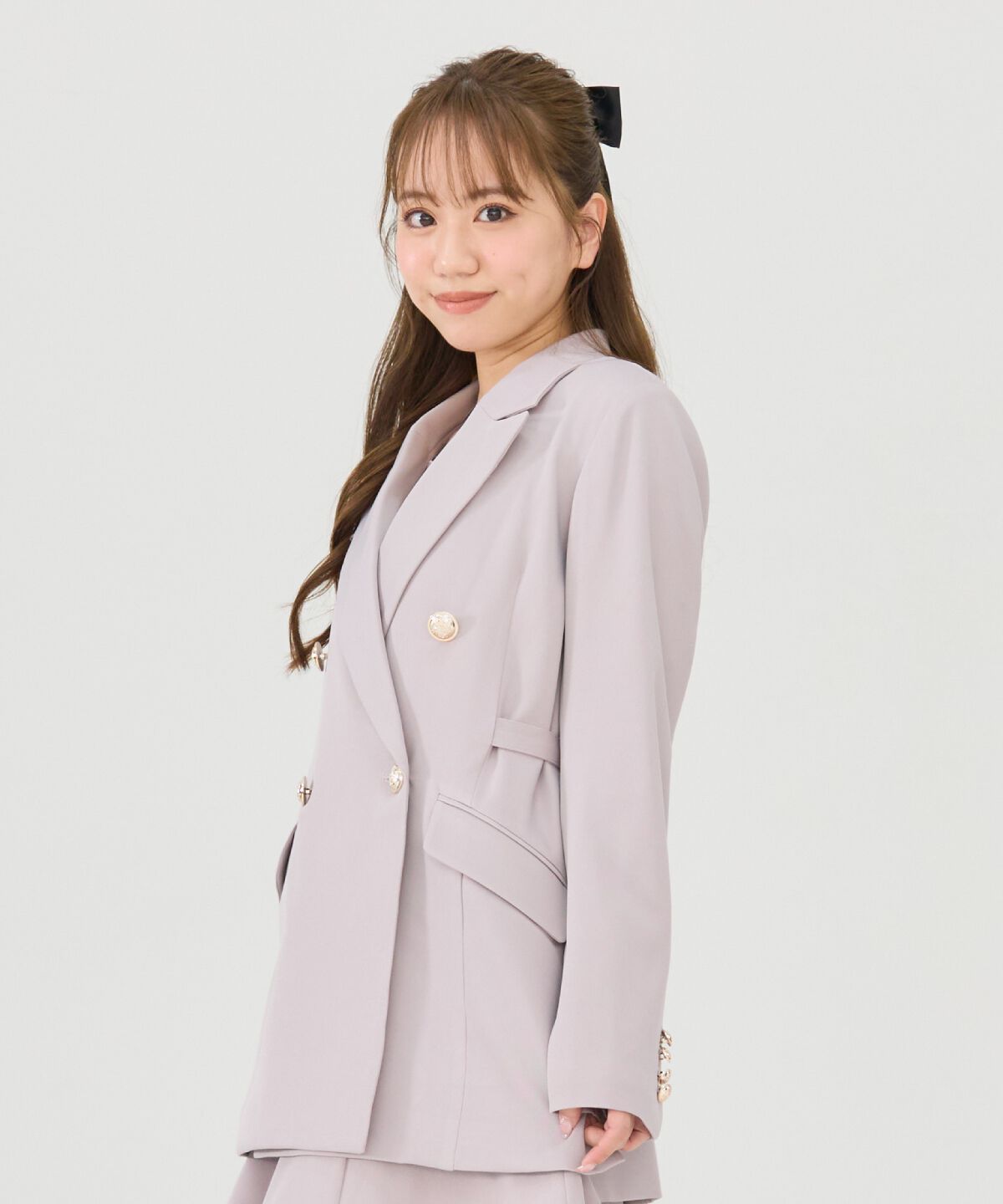 REDYAZEL「サイドベルトダブルジャケット」|テーラードジャケット|