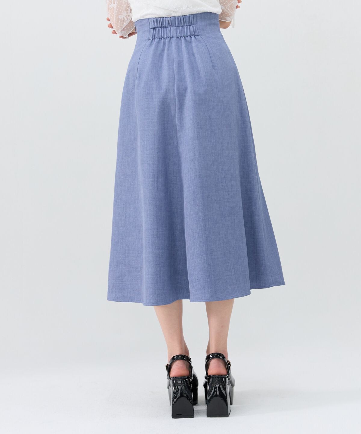 REDYAZEL「スピンドルスリットロングスカートスカート」|フレア|