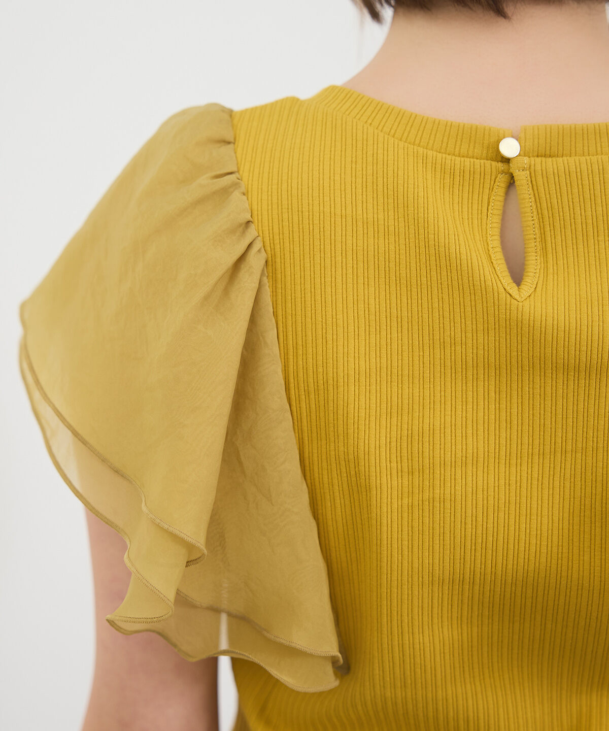 REDYAZEL「シアーフレアスリーブリブカットソー」|Tシャツ・カットソー|