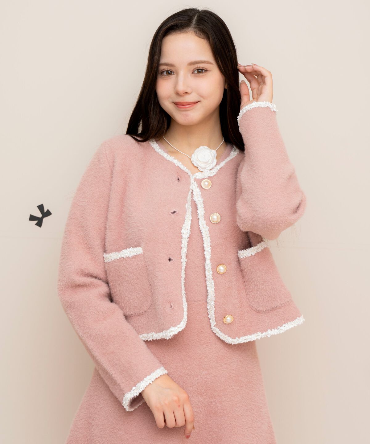 WILLSELECTION「ブレード付きフェザーヤーンジャケット&times;ワンピース」|ワンピース|