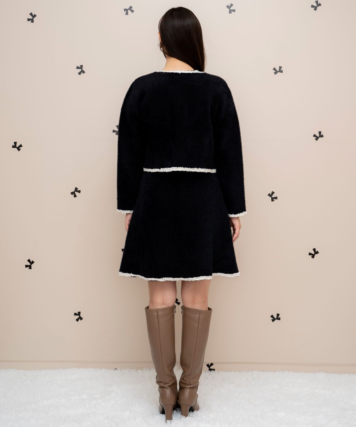 WILLSELECTION「ブレード付きフェザーヤーンジャケット&times;ワンピース」|ワンピース|