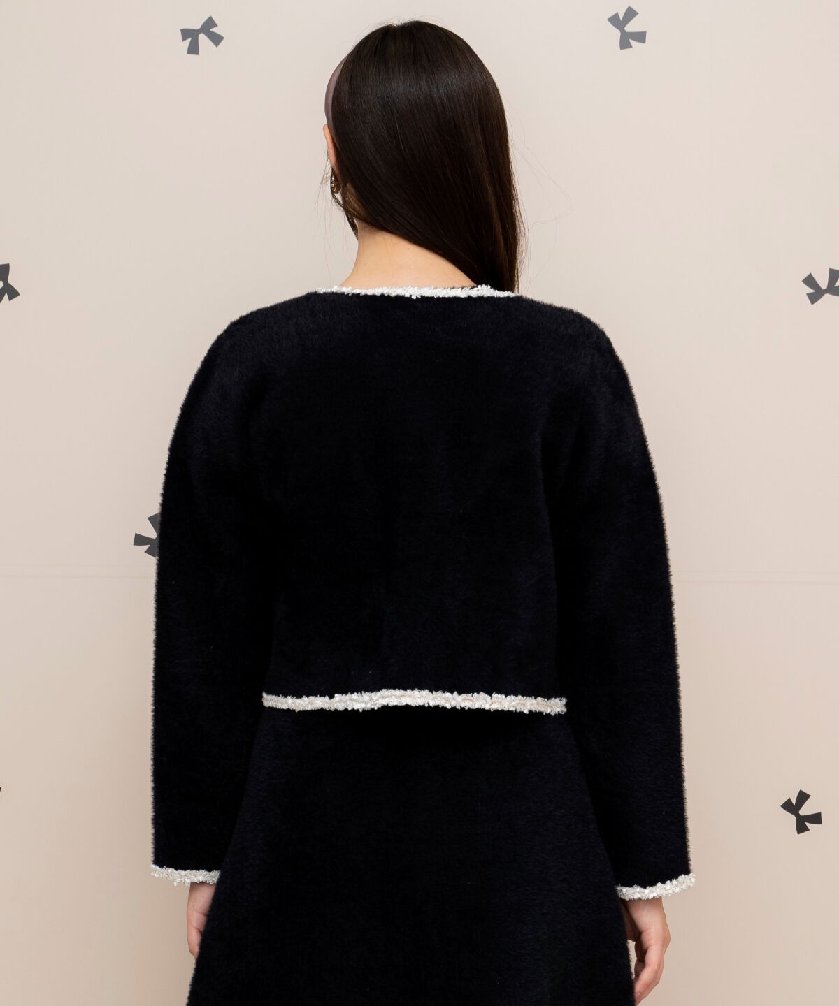 WILLSELECTION「ブレード付きフェザーヤーンジャケット&times;ワンピース」|ワンピース|