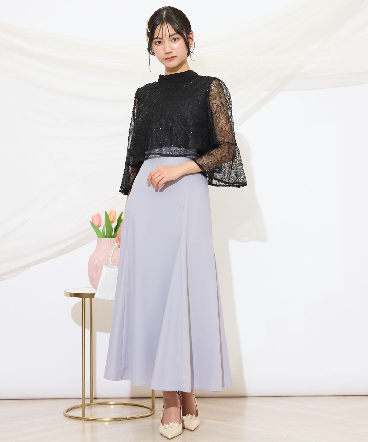 WILLSELECTION「バックレースアップワンピース」|ドレス|