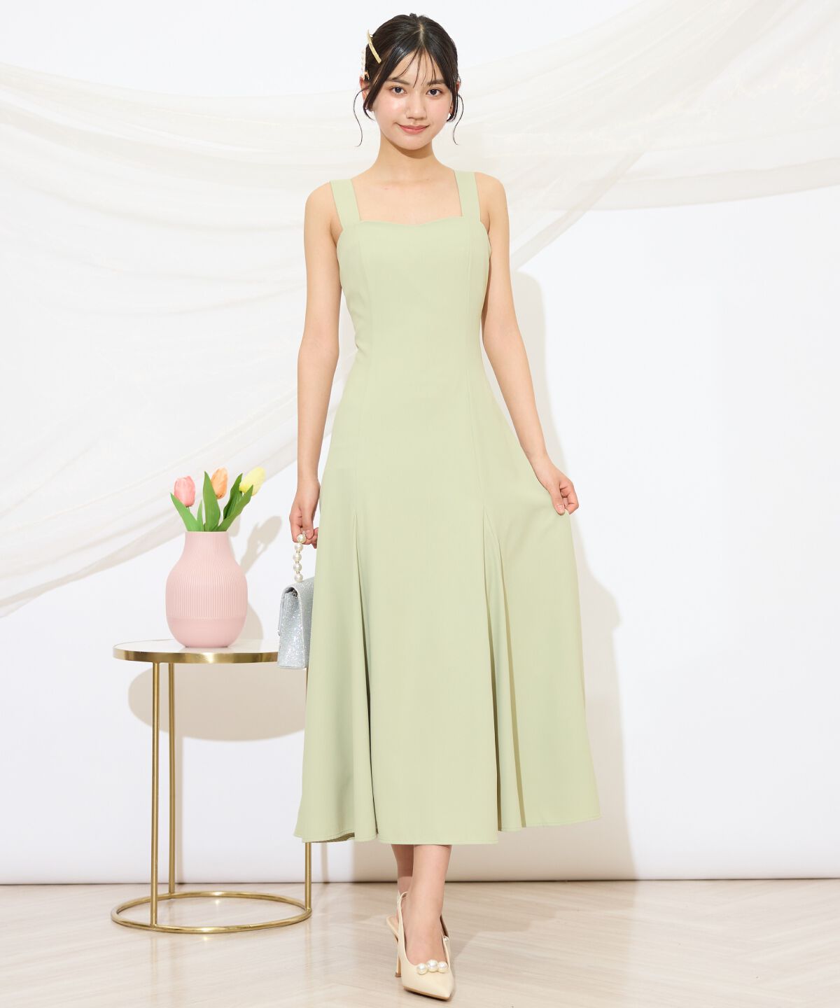 WILLSELECTION「バックレースアップワンピース」|ドレス|