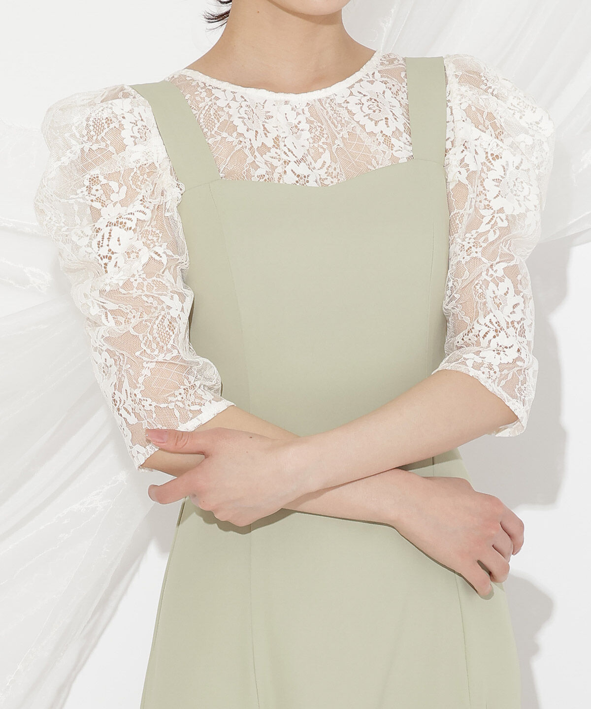 WILLSELECTION「バックレースアップワンピース」|ドレス|