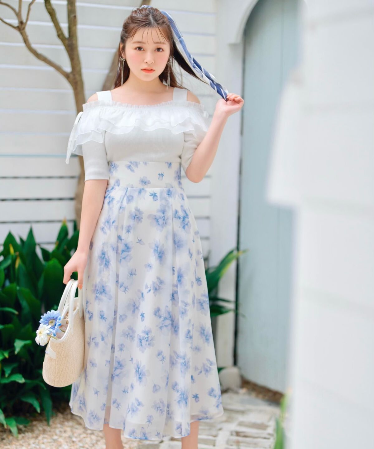 WILLSELECTION「シアーボリュームフリルニットプルオーバー」|ニット・セーター|