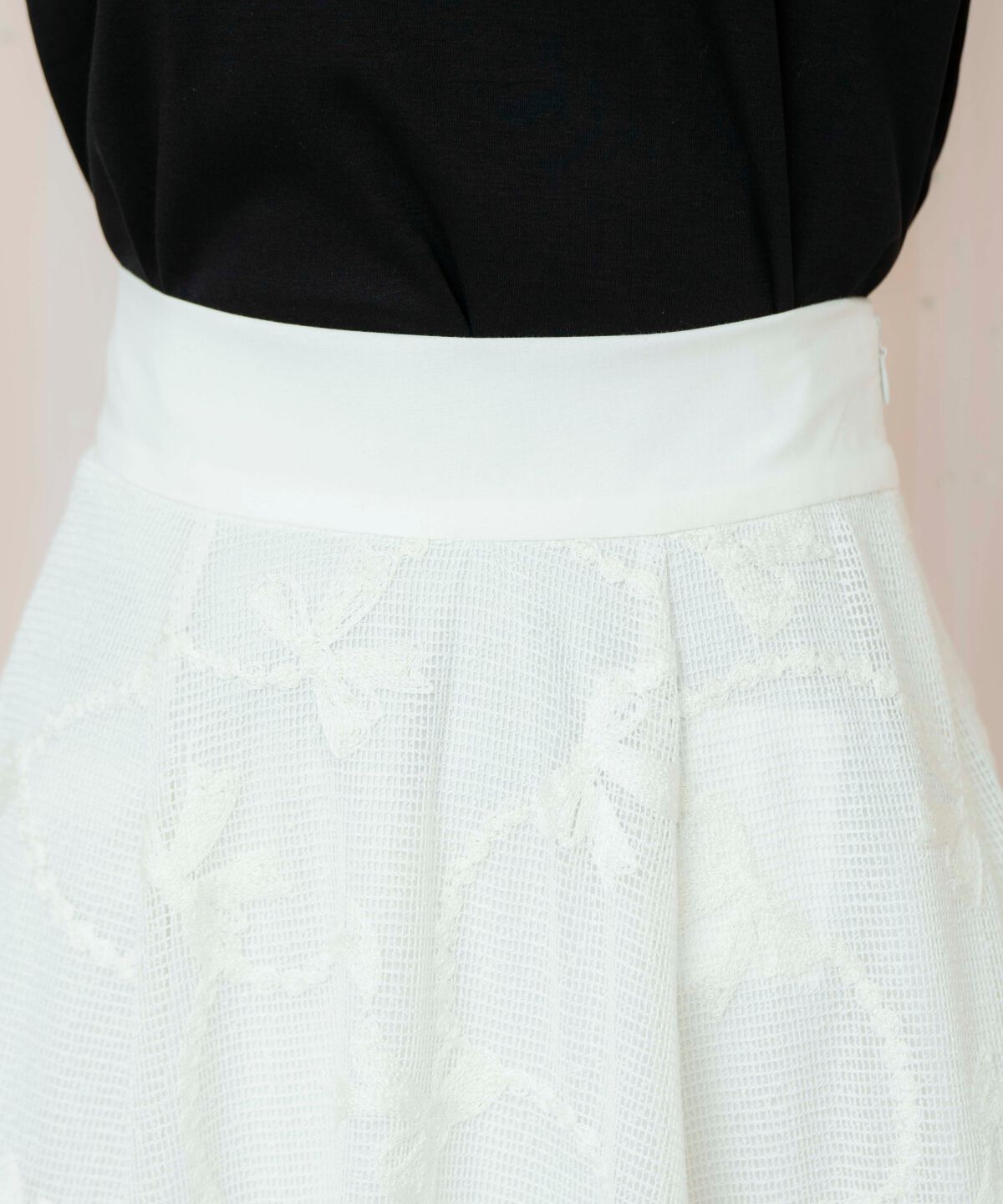 WILLSELECTION「リボンレーススカート」|フレア|