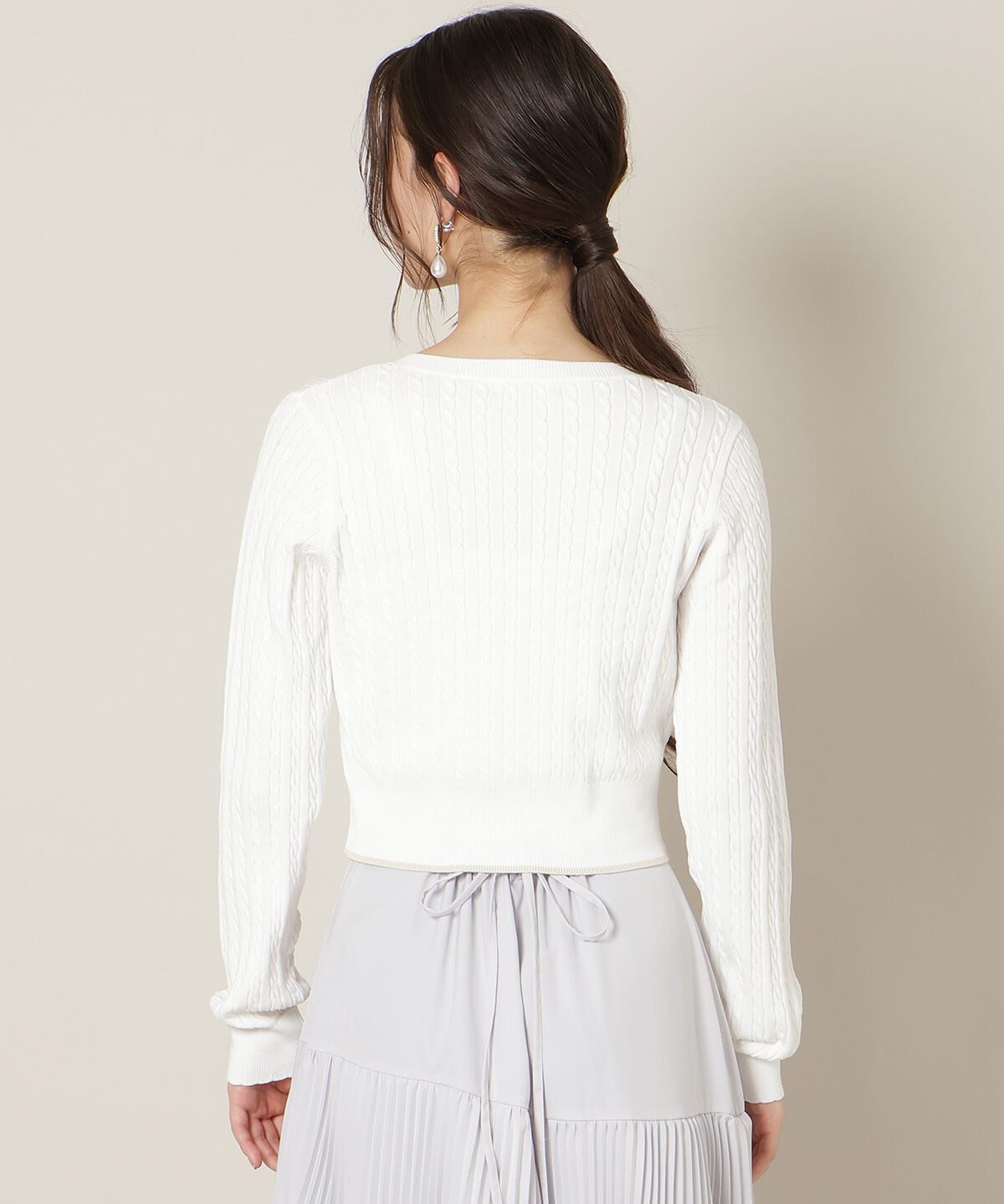 WILLSELECTION「ミニケーブルコンパクトカーディガン」|カーディガン|