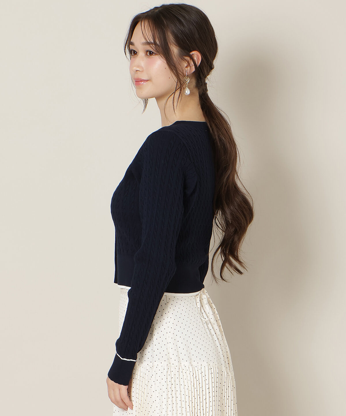 WILLSELECTION「ミニケーブルコンパクトカーディガン」|カーディガン|