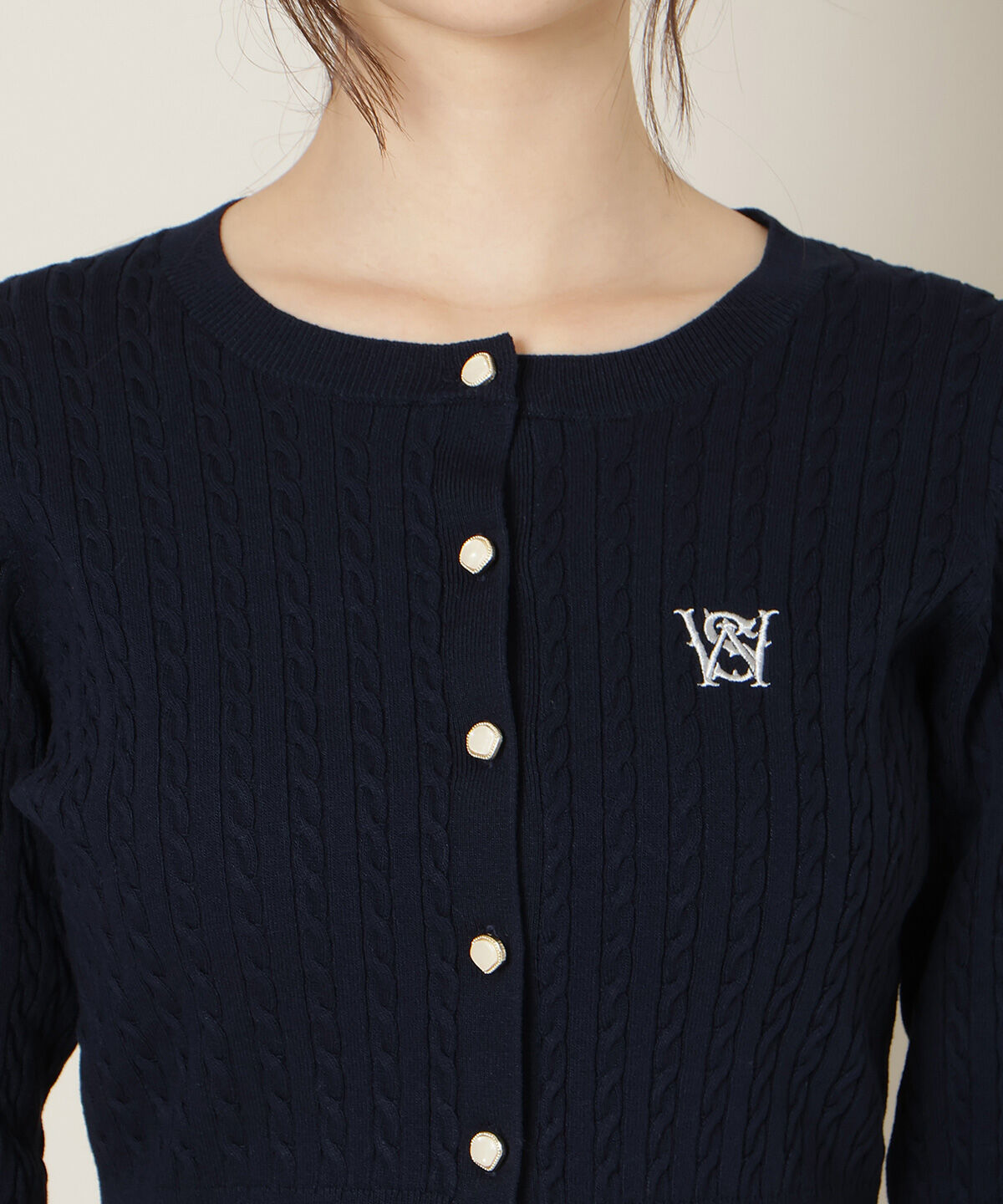 WILLSELECTION「ミニケーブルコンパクトカーディガン」|カーディガン|