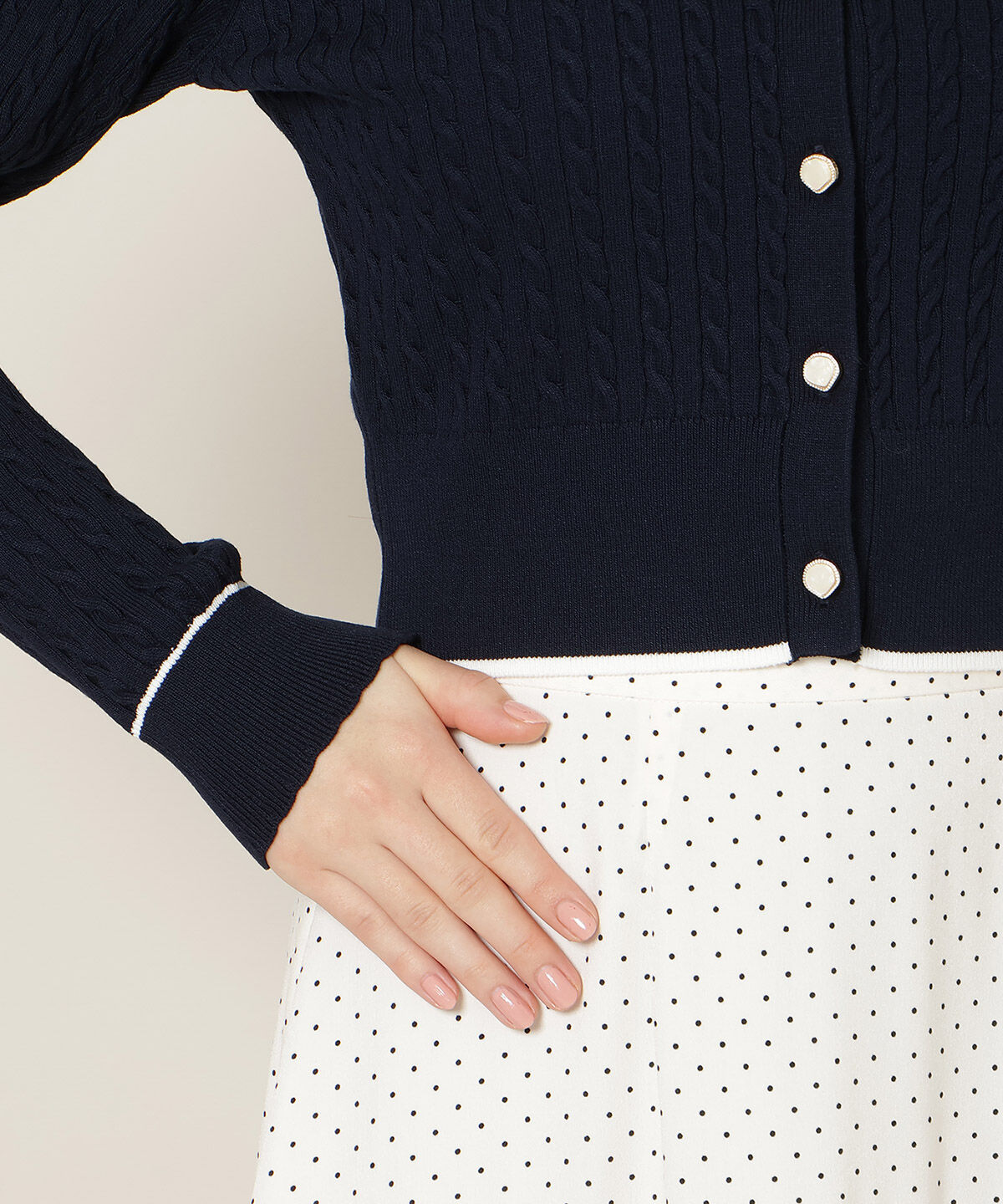 WILLSELECTION「ミニケーブルコンパクトカーディガン」|カーディガン|