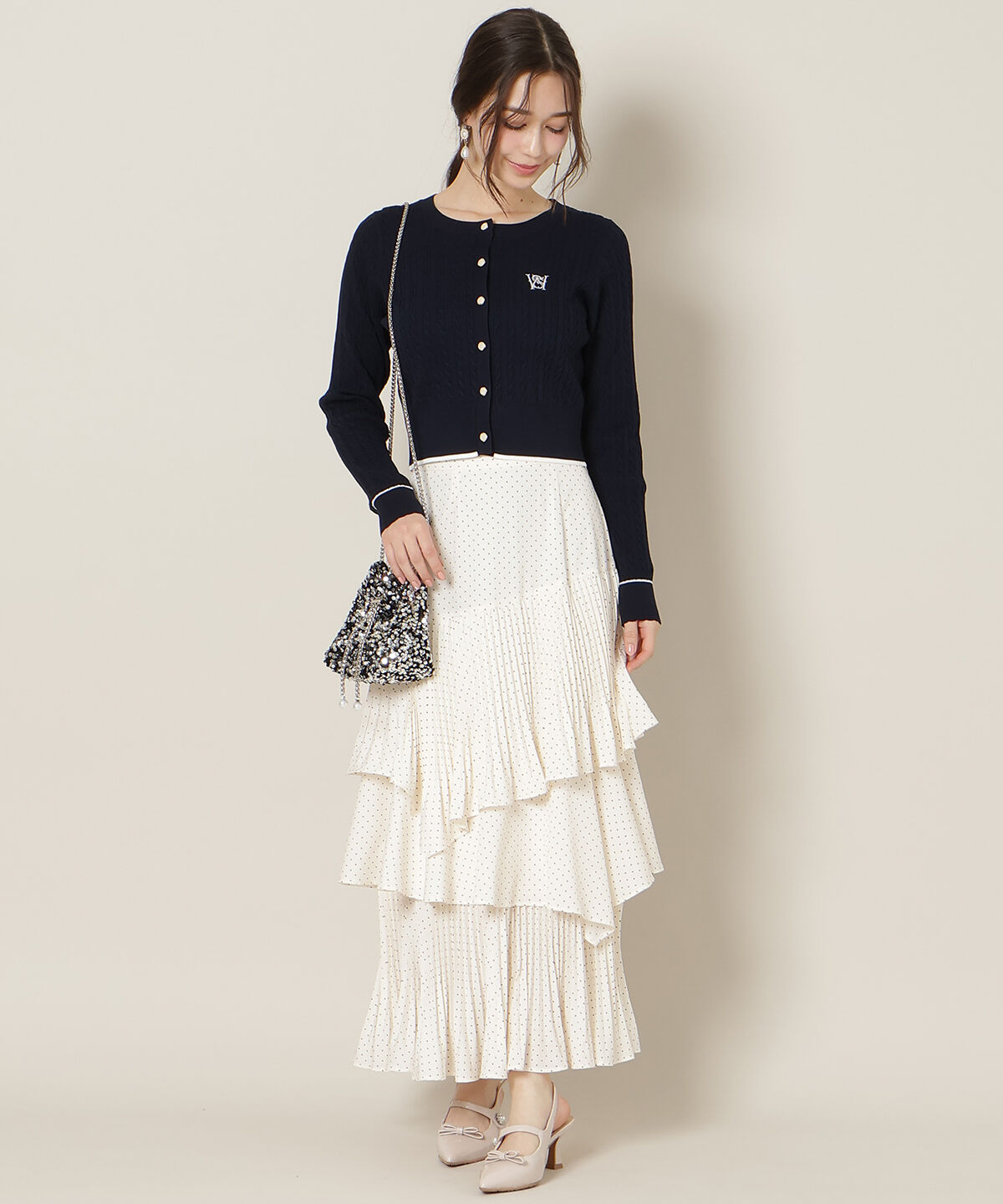 WILLSELECTION「ミニケーブルコンパクトカーディガン」|カーディガン|