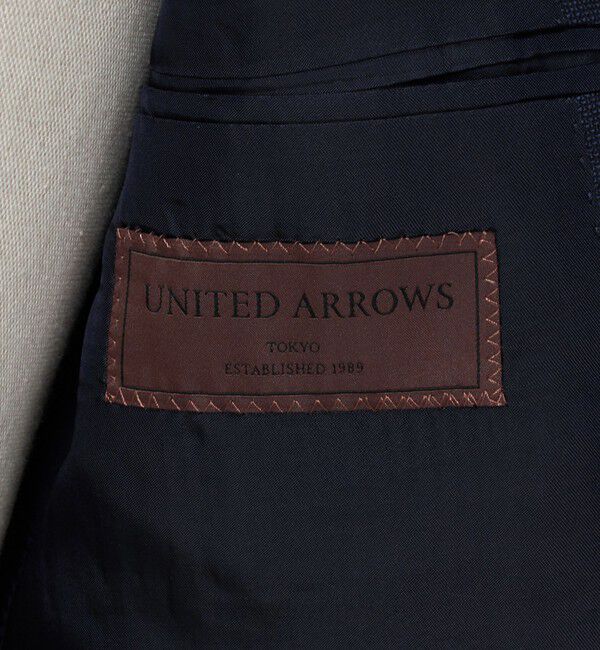 UNITED ARROWS「タスマニアウール ピンチェック シングル 3ボタン スーツ S-MODEL　ヨコストレッチ 撥水」|スーツ|