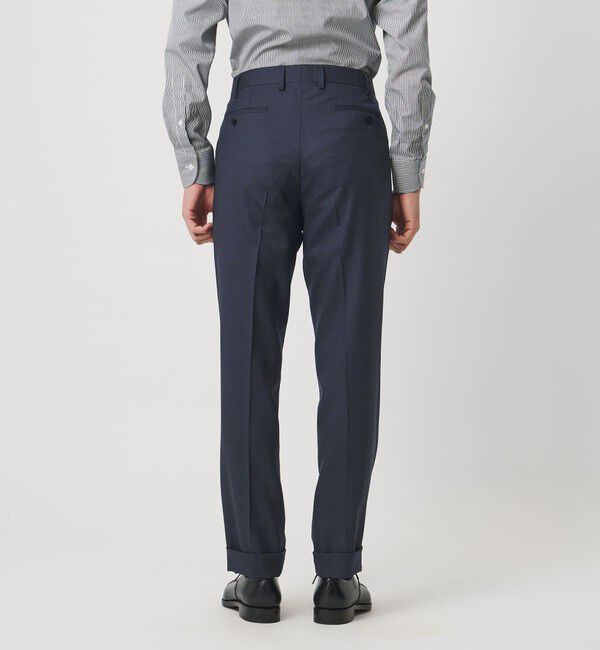 UNITED ARROWS「タスマニアウール ピンチェック シングル 3ボタン スーツ S-MODEL　ヨコストレッチ 撥水」|スーツ|