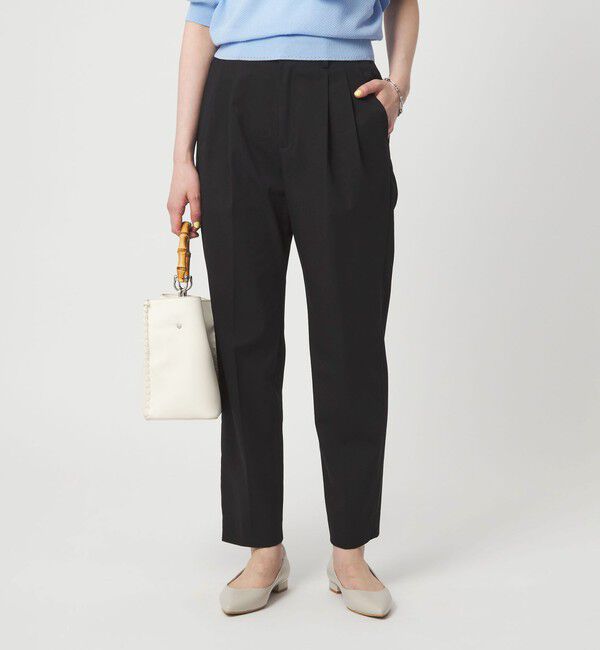 UNITED ARROWS green label relaxing「［size SHORT/TALLあり］Daily Chic タック スリム パンツ」|スラックス|