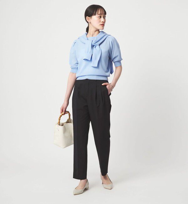UNITED ARROWS green label relaxing「［size SHORT/TALLあり］Daily Chic タック スリム パンツ」|スラックス|