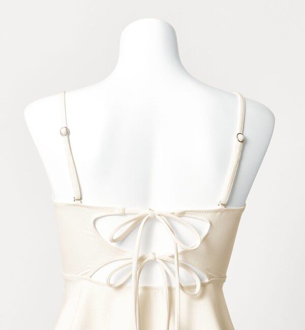 UNITED ARROWS green label relaxing「ジョーゼット風 ペプラムビスチェ オフホワイト スイムウェア / 水着」|その他|