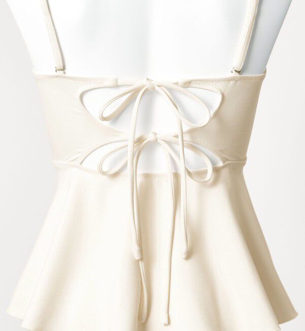 UNITED ARROWS green label relaxing「ジョーゼット風 ペプラムビスチェ オフホワイト スイムウェア / 水着」|その他|