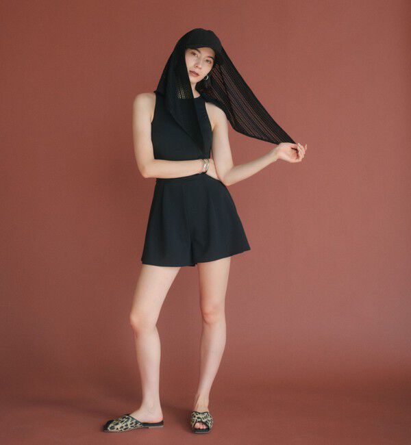 UNITED ARROWS green label relaxing「ジョーゼット風 バックオープン オールインワン スイムウェア / 水着」|スポーツ|