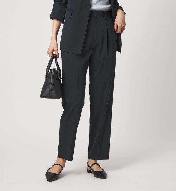 UNITED ARROWS green label relaxing「［size SHORT/TALLあり］サラフール テーパード パンツ 」|スラックス|NAVY