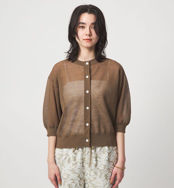 UNITED ARROWS green label relaxing「シアー カーディガン ニット ウォッシャブル」|カーディガン|