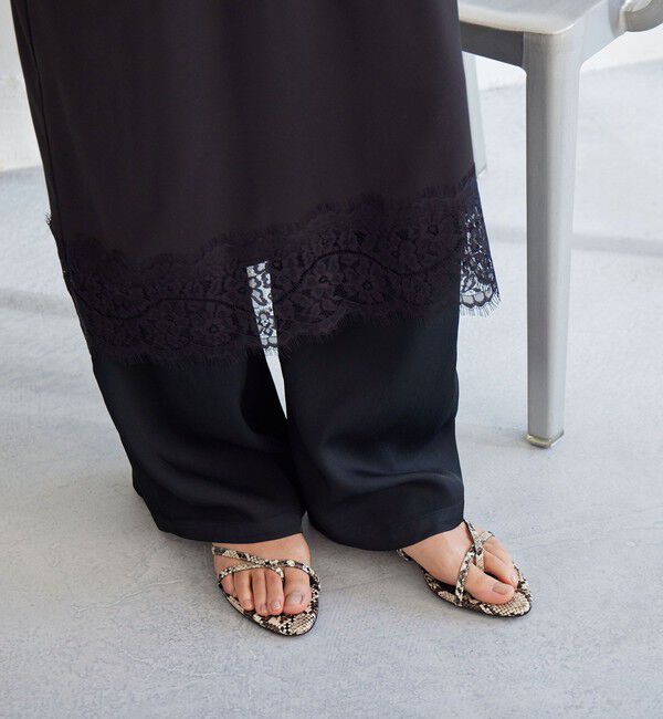 UNITED ARROWS green label relaxing「ライン フラット サンダル」|サンダル|