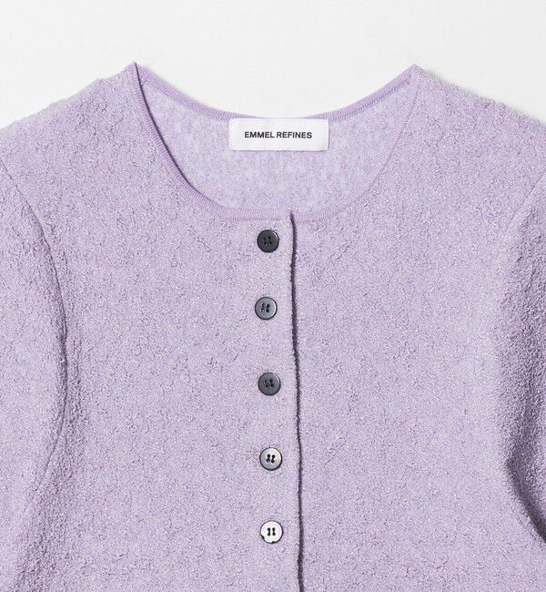 EMMEL REFINES「＜EMMEL REFINES＞EMジャガード パフスリーブ プルオーバー ＆ カーディガン」|ニット・セーター|
