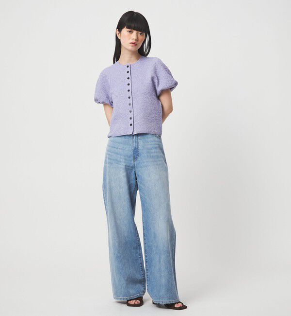 EMMEL REFINES「＜EMMEL REFINES＞EMジャガード パフスリーブ プルオーバー ＆ カーディガン」|ニット・セーター|