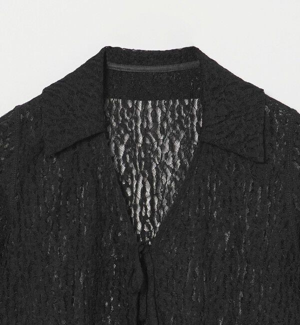 EMMEL REFINES「＜EMMEL REFINES＞カットレース リボン トップス」|Tシャツ・カットソー|