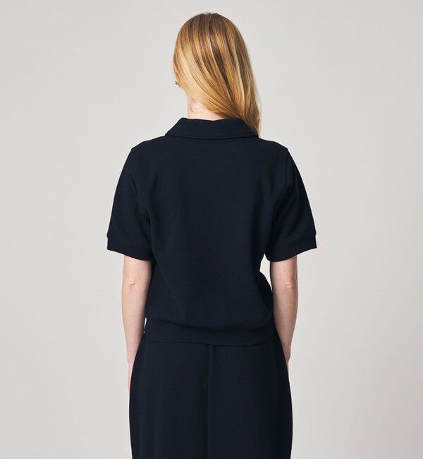 STEVEN ALAN「＜Steven Alan＞ブークレ ダンボール ワンボタン ハーフスリーブ プルオーバー」|Tシャツ・カットソー|