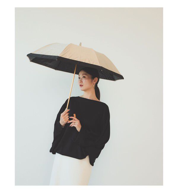 Demi-Luxe BEAMS 「ATHENA NEW YORK / Multi Camila 晴雨兼用 折り畳み傘」|傘|BEIGExBLACK