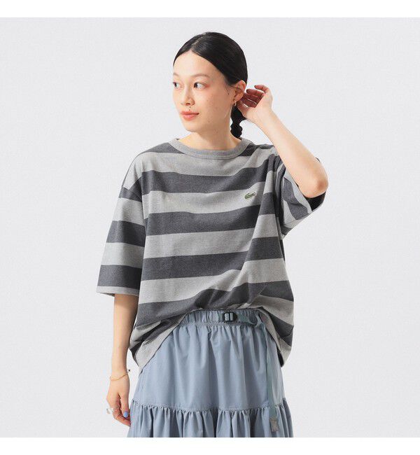 BEAMSBOY「【WEB限定】【別注】LACOSTE / ボーダー ショートスリーブ Tシャツ」|Tシャツ・カットソー|